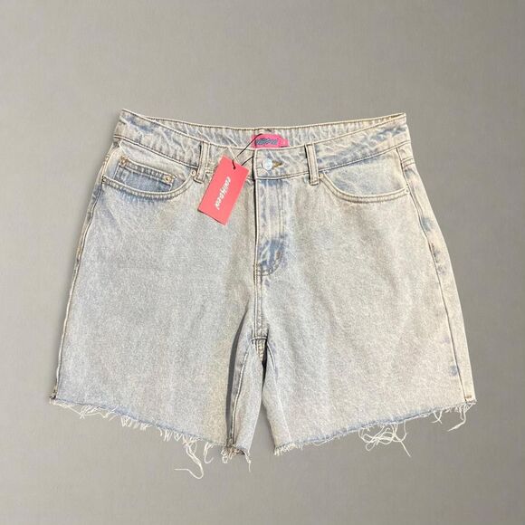 Edikted Pants - Edikted Women's Blue Shorts